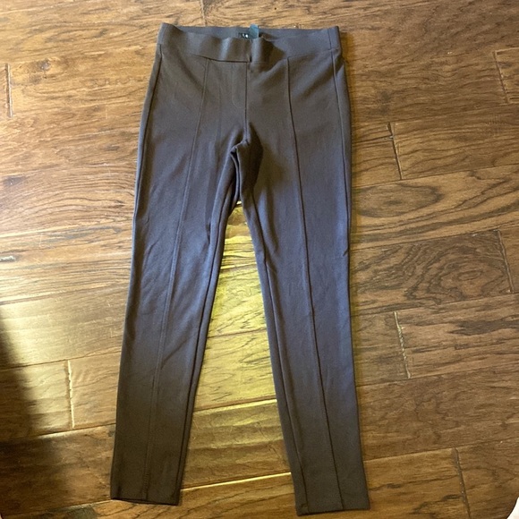 Style & Co. dark brown Medium womens jeggings tights pants business casual dress - Picture 5 of 6